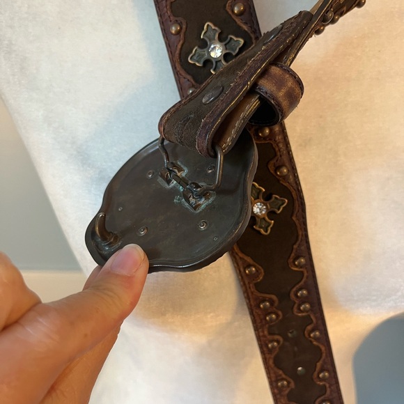 Justin Boots Tan Leather Belt - Picture 7 of 9